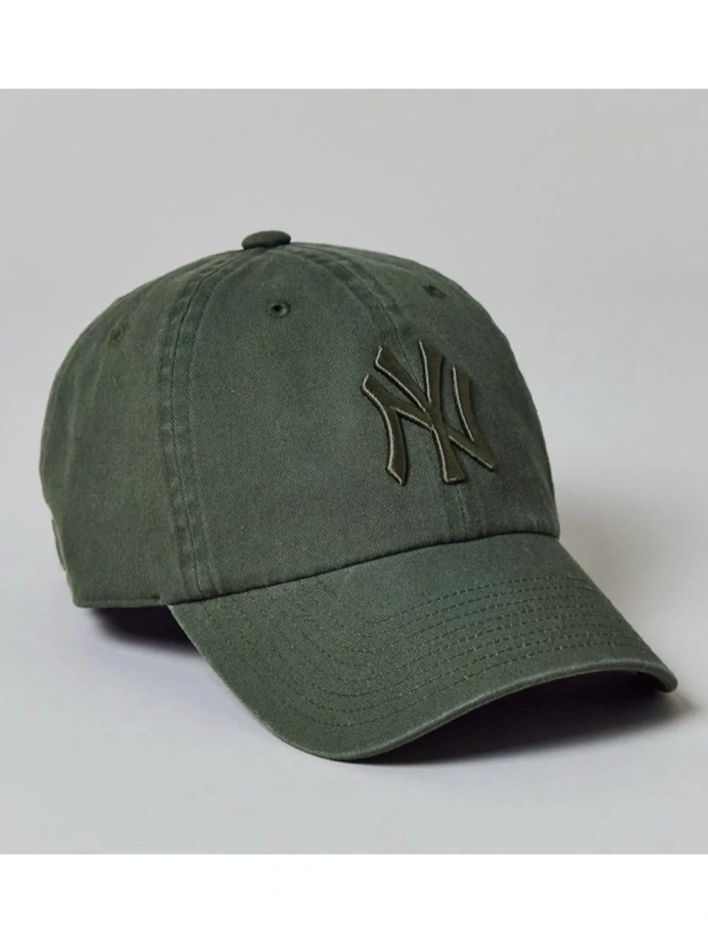 Mitchell & Ness MLB NY Yankees Tonal Logo‎ Dad Hat, MOSS GREEN